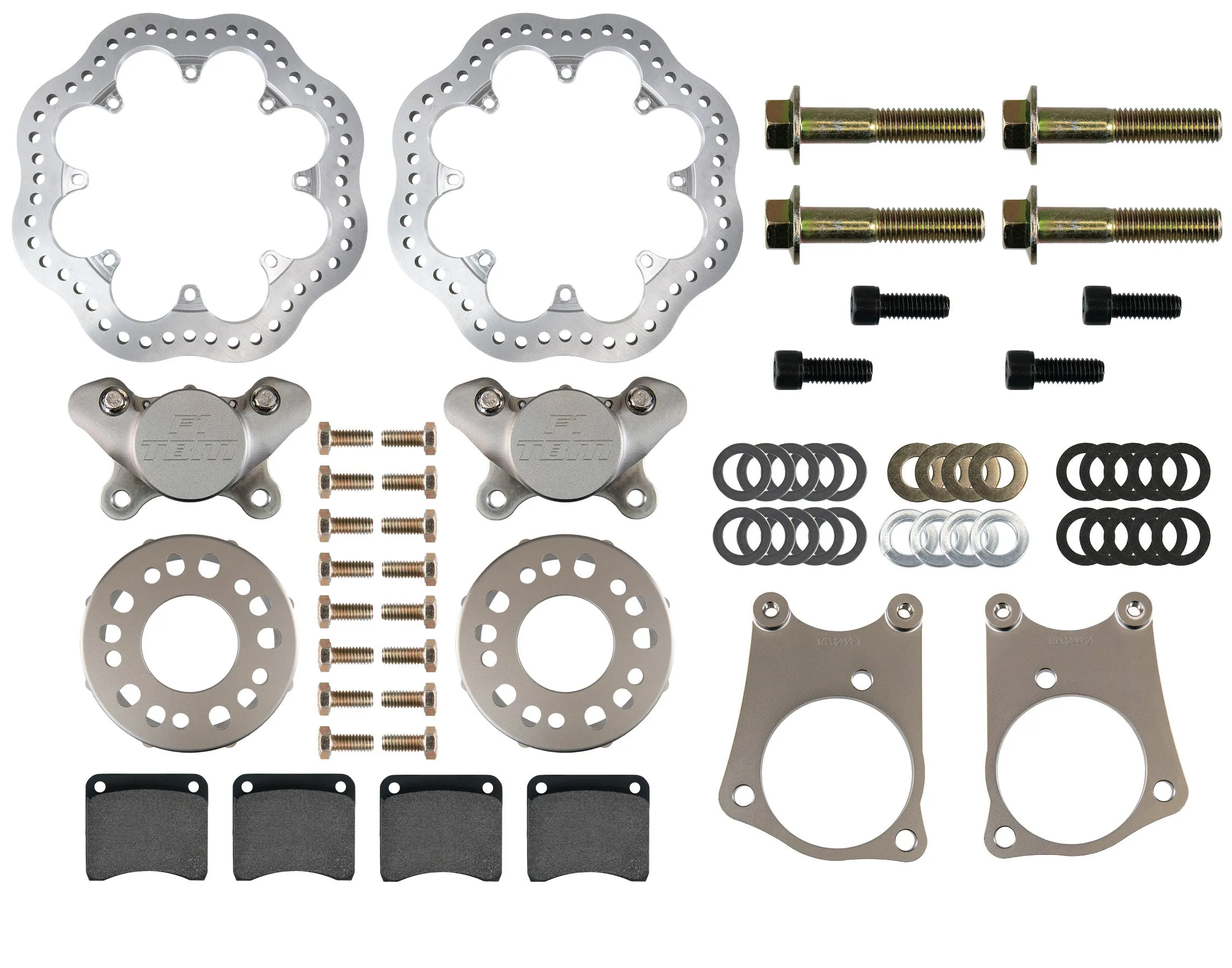 04-10 Cadillac XLR Front Drag Racing Brakes (Reuses Factory Hubs) 001-0246