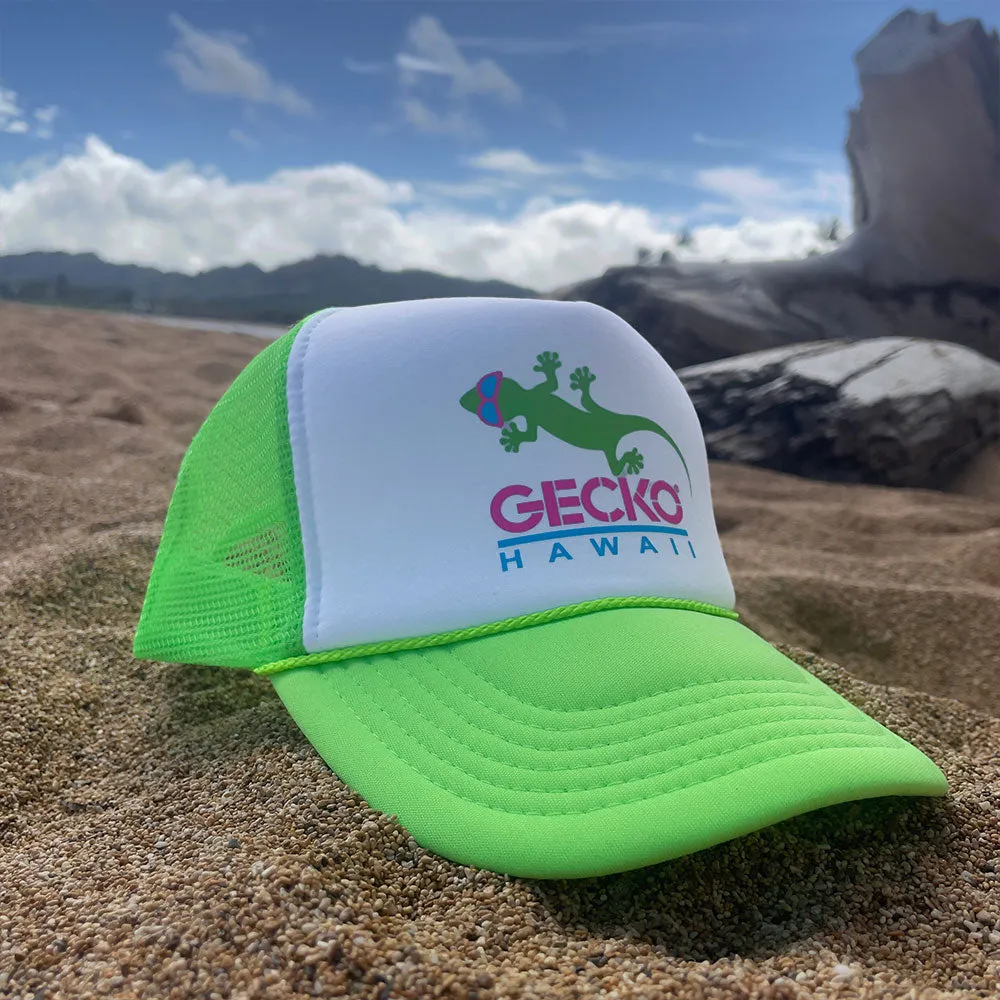 1980's Neon Green Trucker Hat