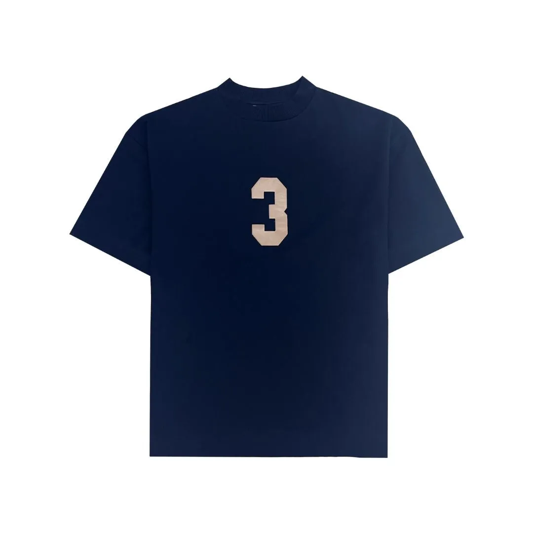 3 T-shirt in Navy Blue [Unisex]