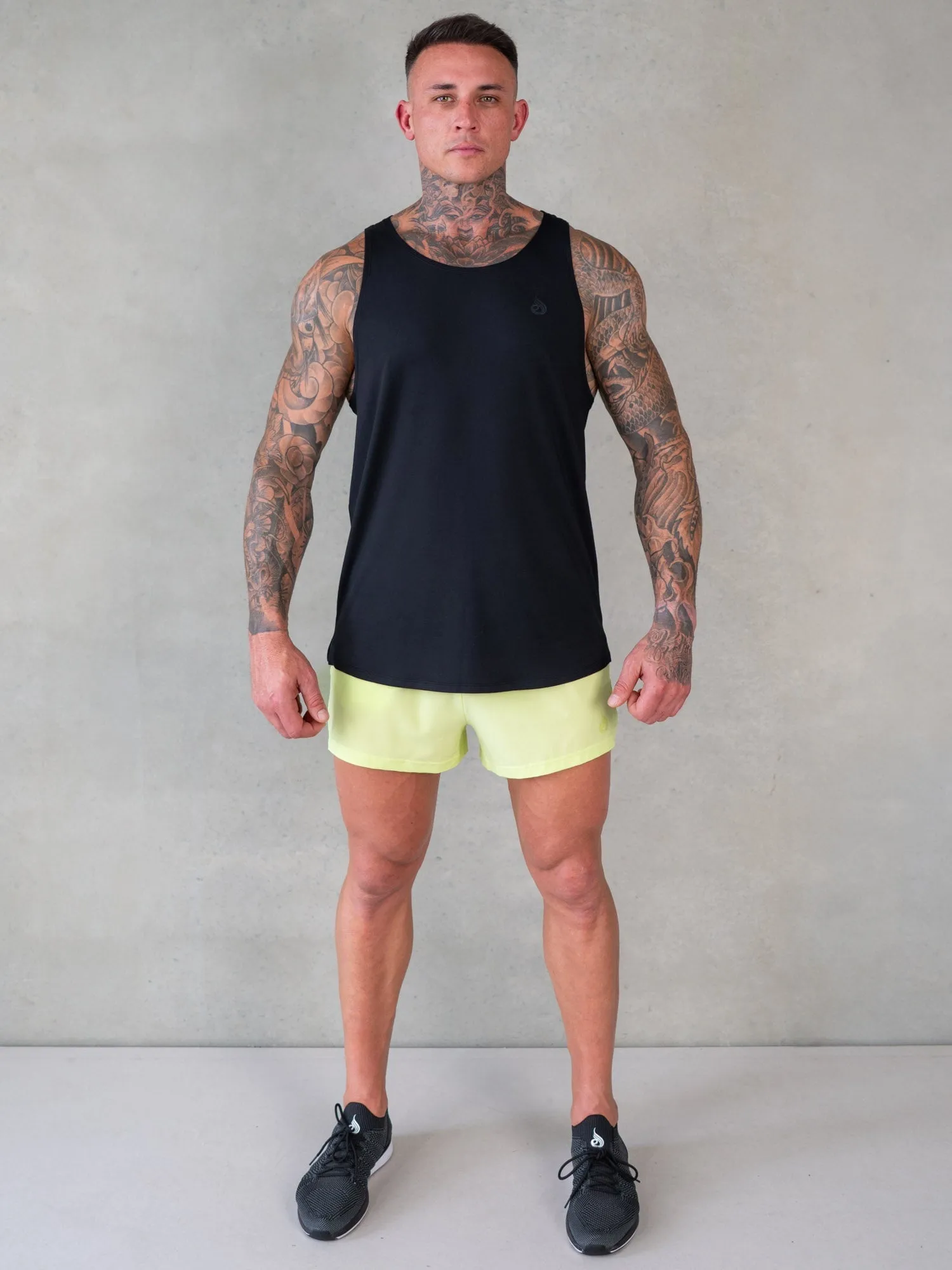 3" Training Shorts - Lime