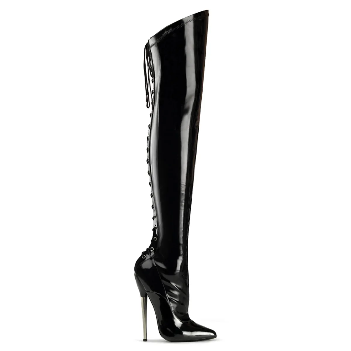 6 1/4" Brass Heel Thigh Boot (DAGGER-3060)