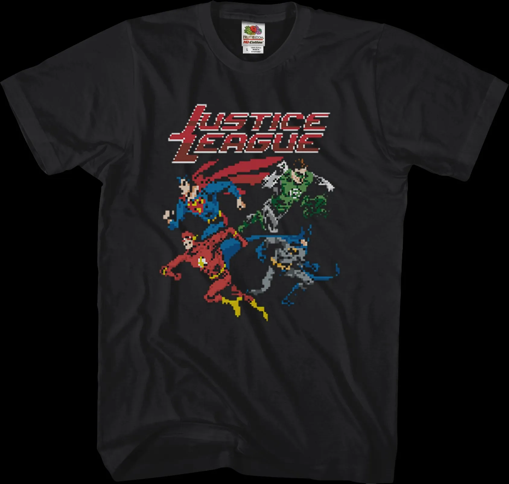 8-Bit Justice League T-Shirt