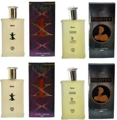 A one X1 and Fighter Perfume 100ML Each (Pack of 4) Eau de Perfume - 400 ml (For Men)