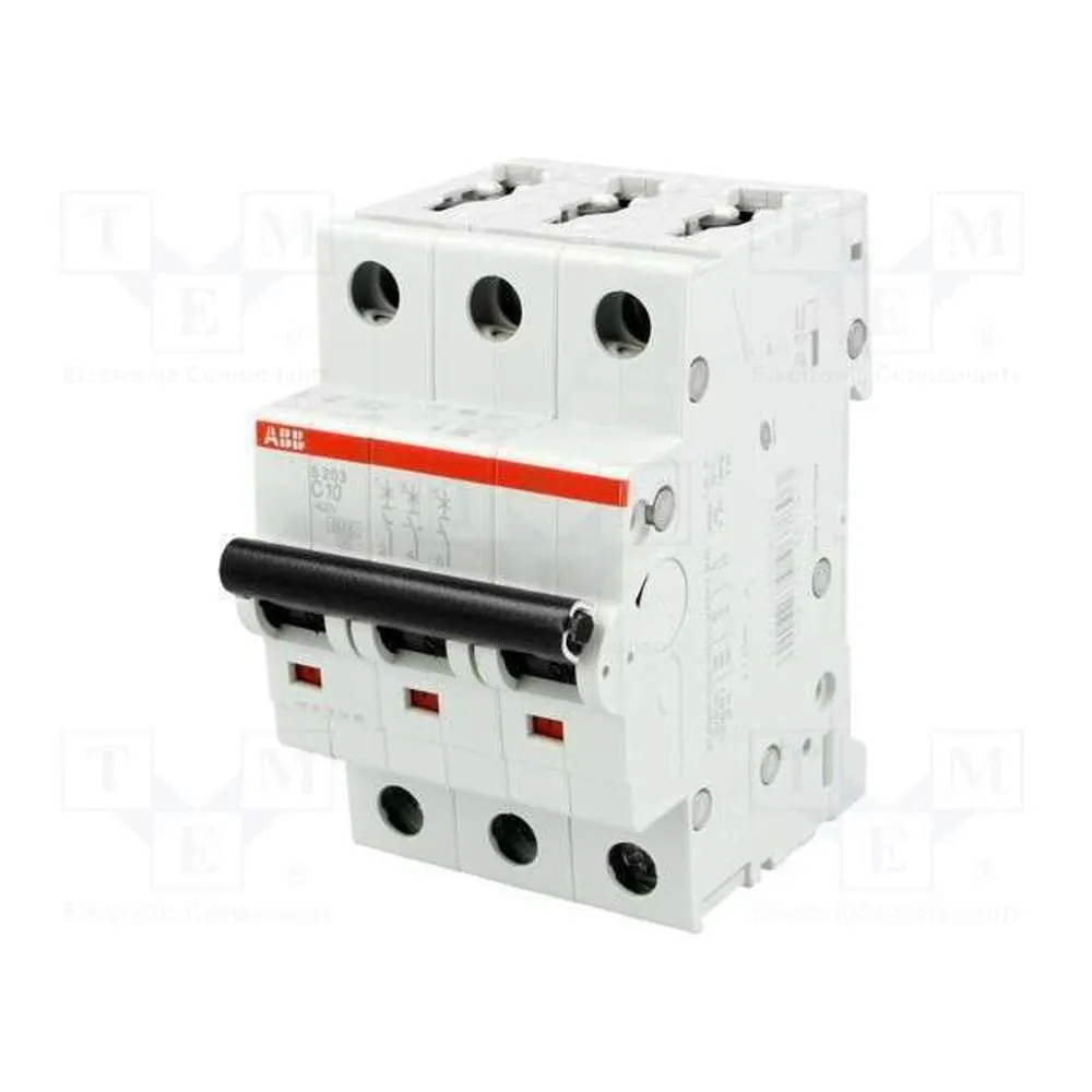 ABB 3 Pole MCB 6kA 25A