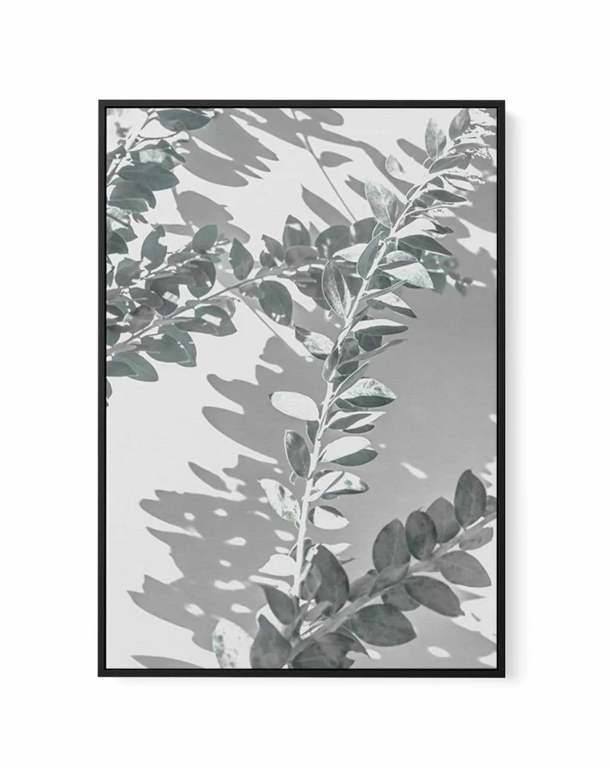 Abstract Leaves I | Framed Canvas Art Print