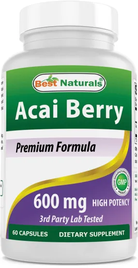 Acai Berry 600 mg 60 Capsules