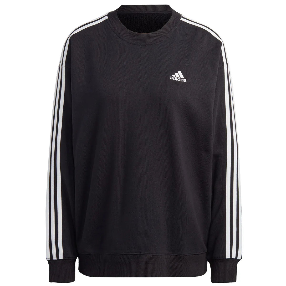 adidas Essentials 3 Stripes Sweatshirt - Womens - Black/White