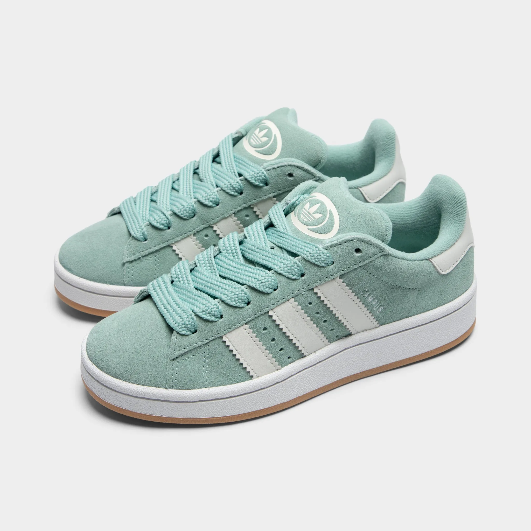 adidas Juniors' Campus 00s Haze Green / Grey - Gum