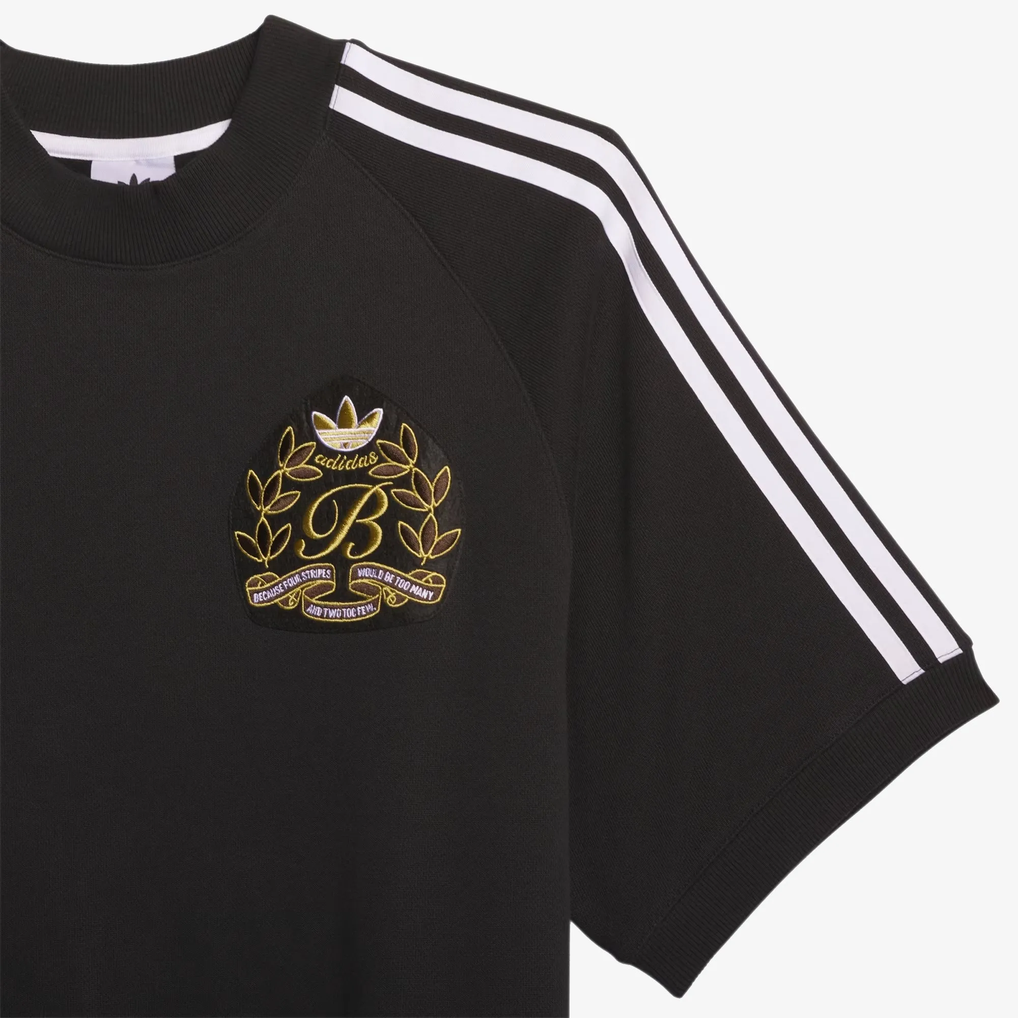 Adidas Originals | TEE-CREW  { BLACK/WHITE