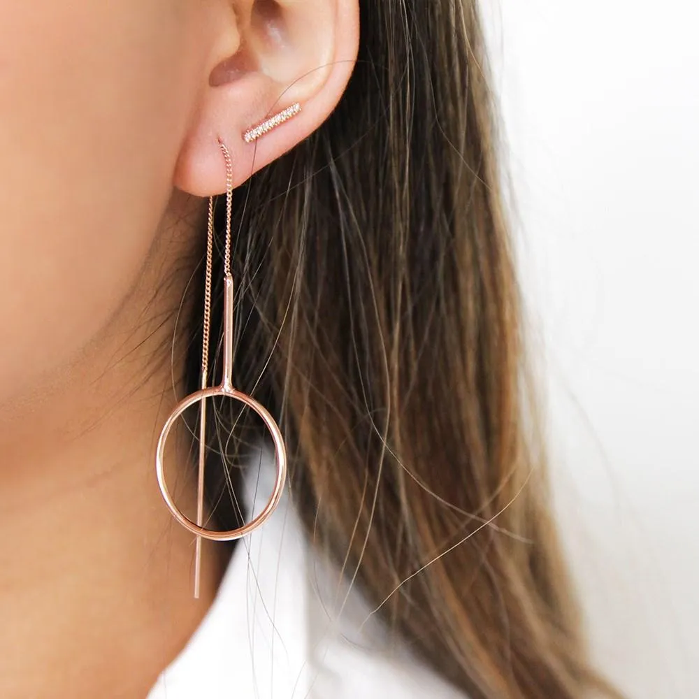 Aggy Earrings Rose Gold