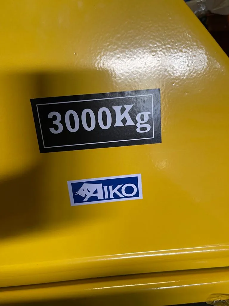 Aiko 3Ton Pallet Truck 685*1220*85Mm Single Nylon Yellow Hand | Model : PT-CBY3N-685