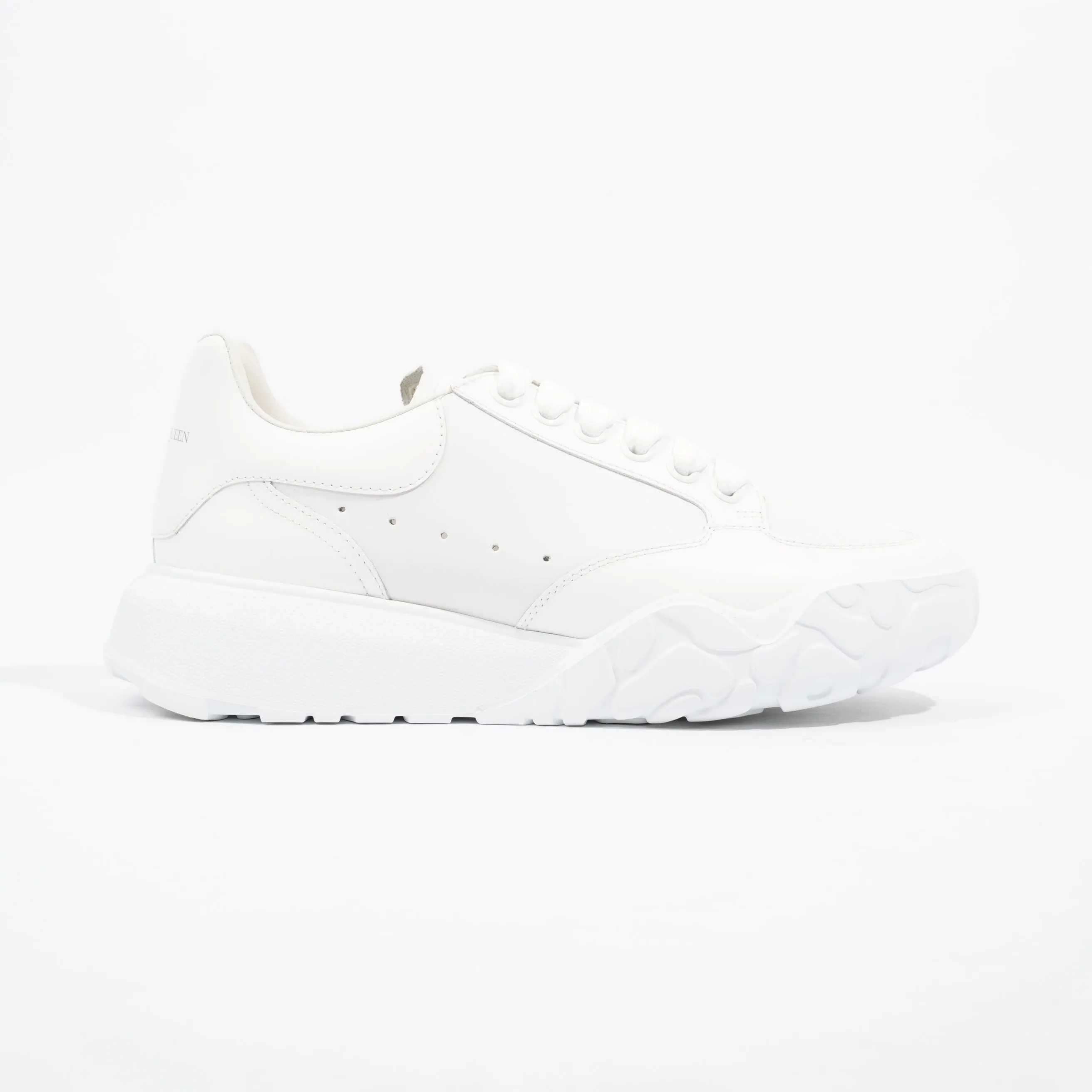 Alexander McQueen Oversized Court Sneaker White Leather EU 39 UK 6