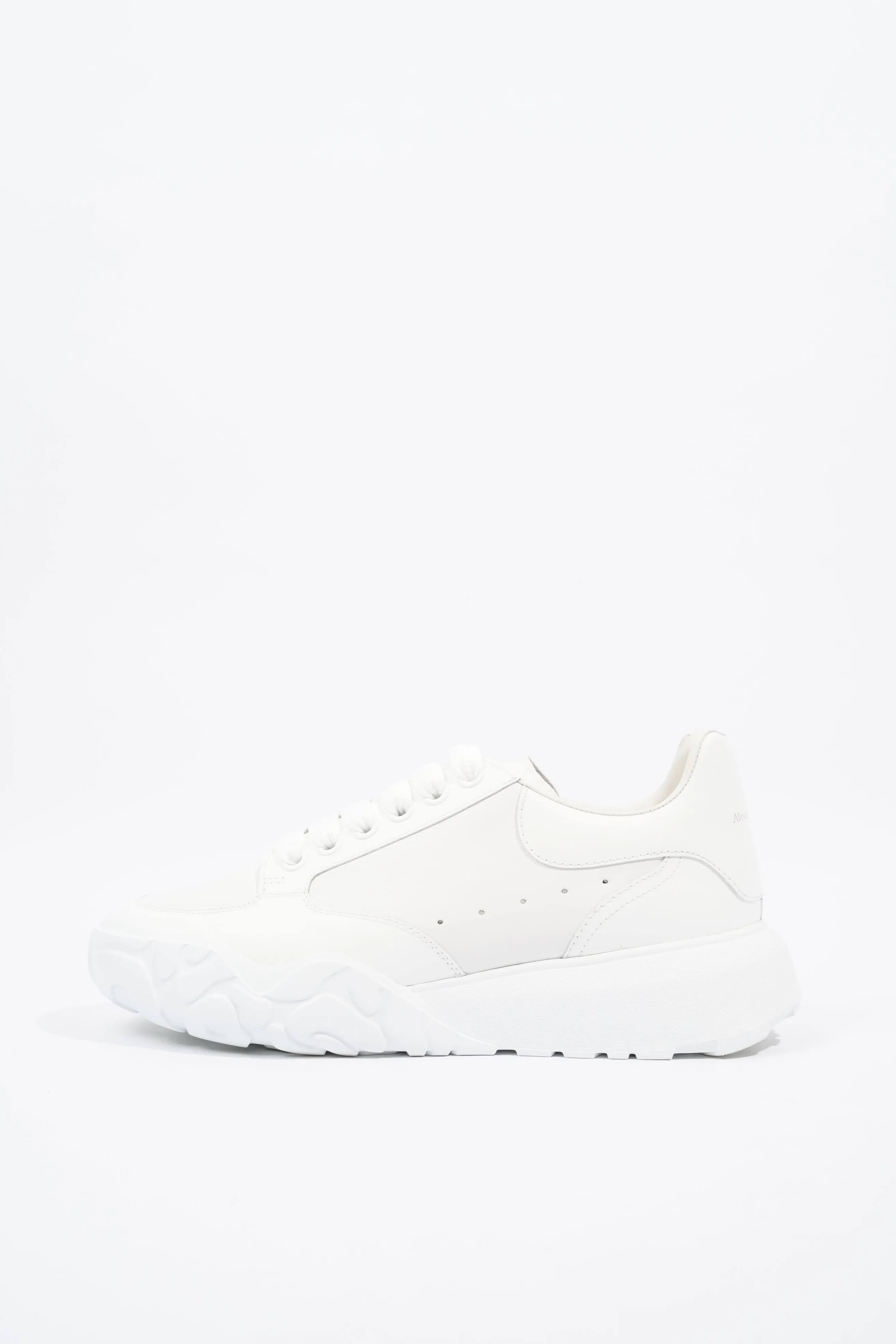 Alexander McQueen Oversized Court Sneaker White Leather EU 39 UK 6