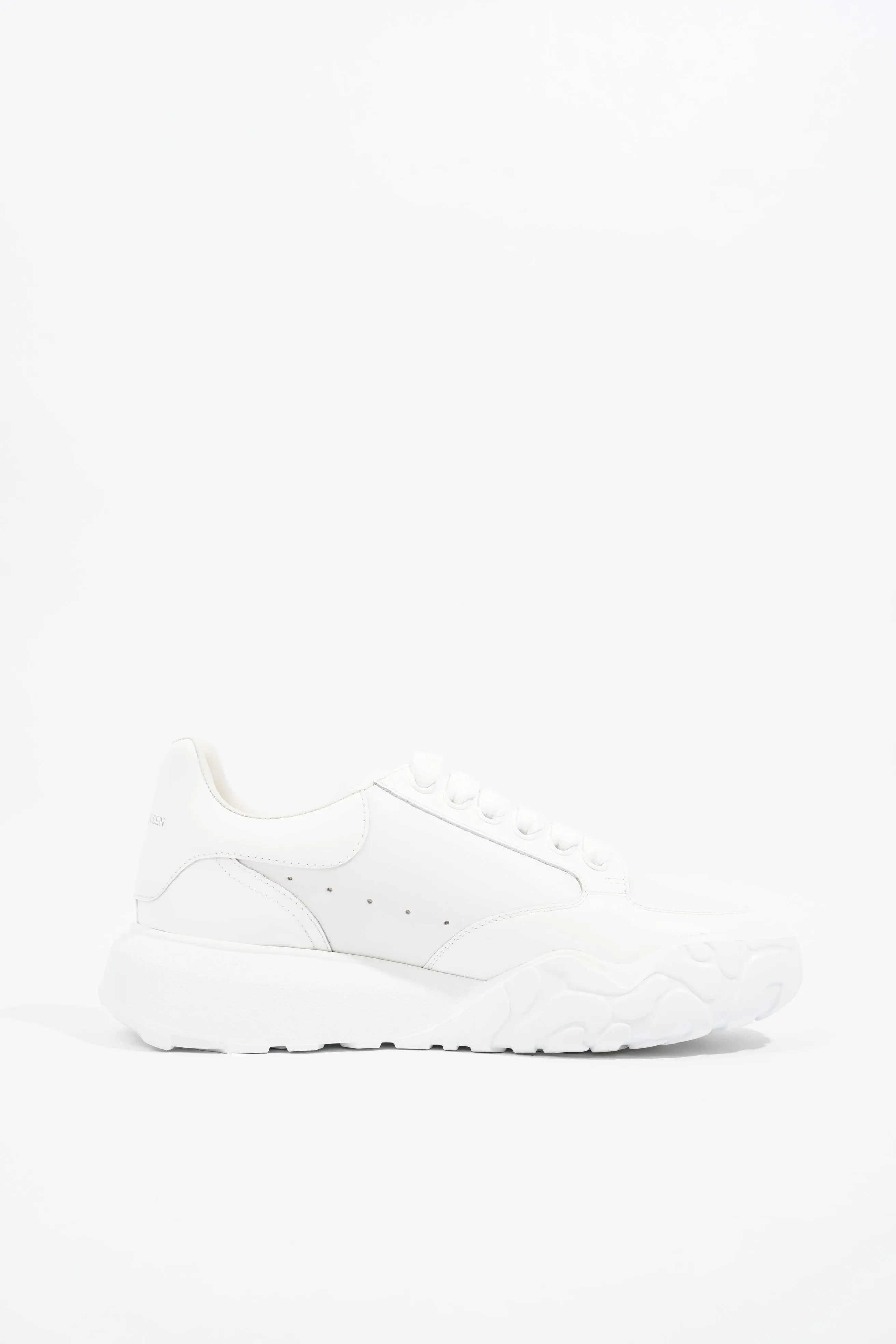 Alexander McQueen Oversized Court Sneaker White Leather EU 39 UK 6