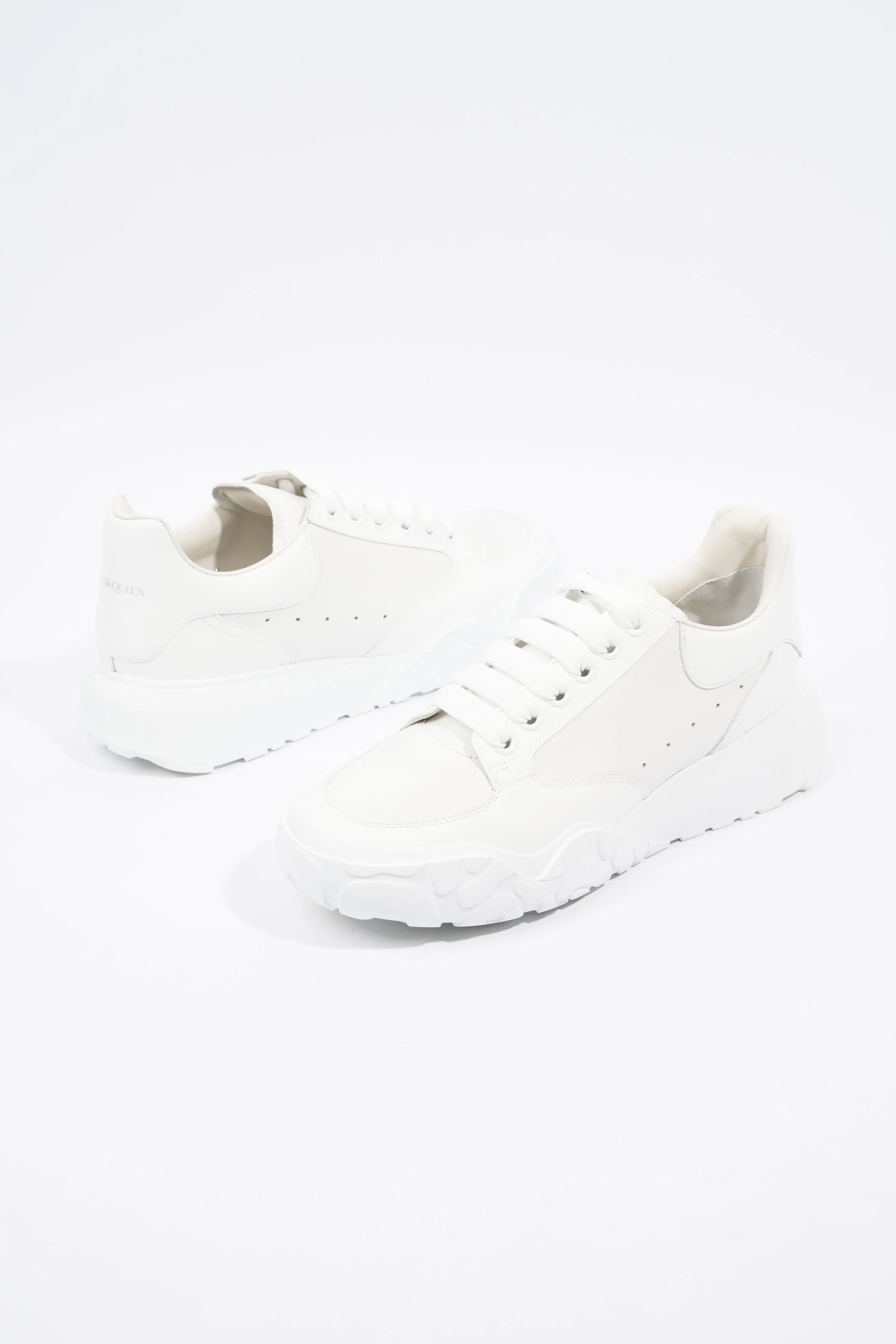 Alexander McQueen Oversized Court Sneaker White Leather EU 39 UK 6