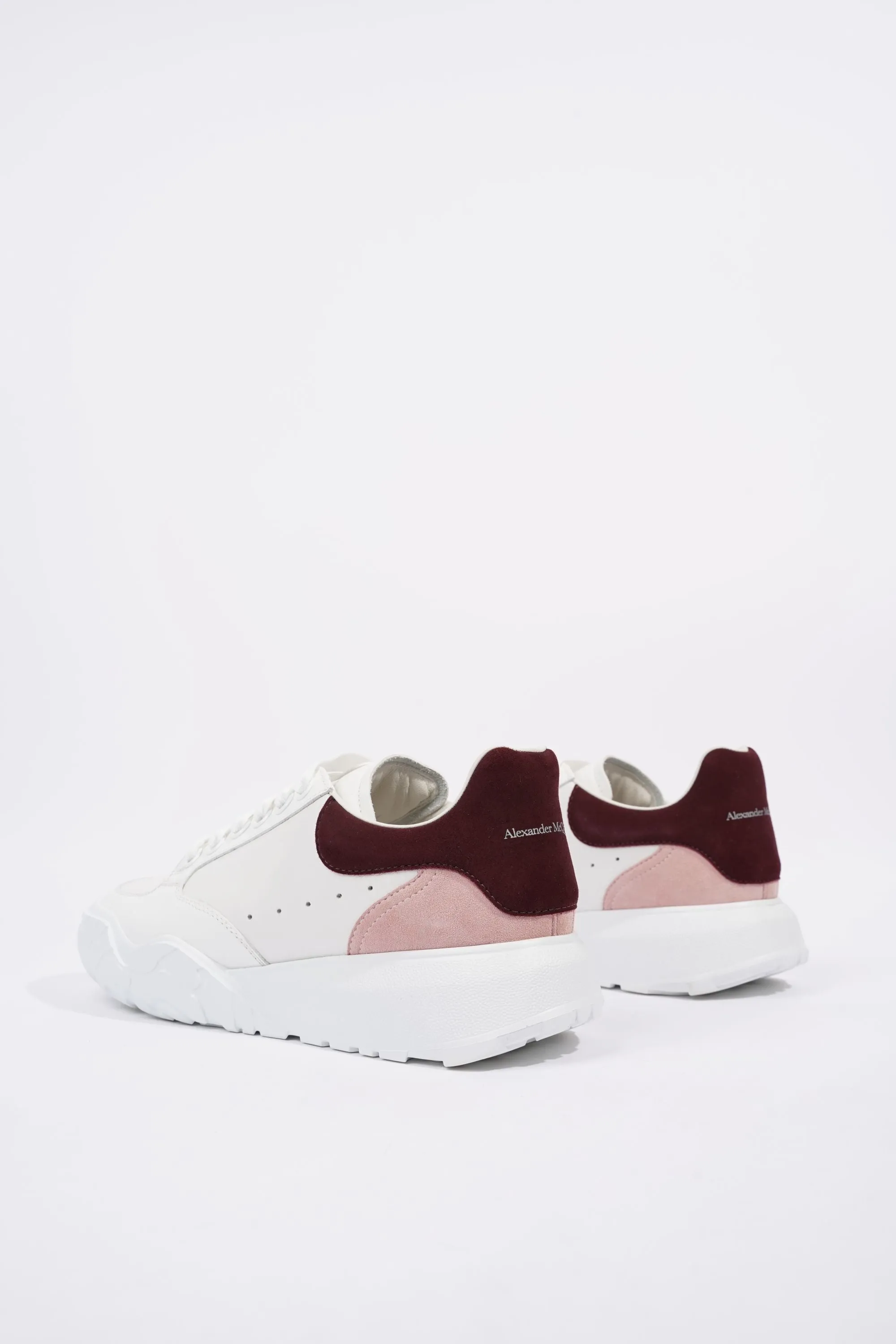 Alexander McQueen Womens Court Sneaker Burgundy Tab EU 37 / UK 4