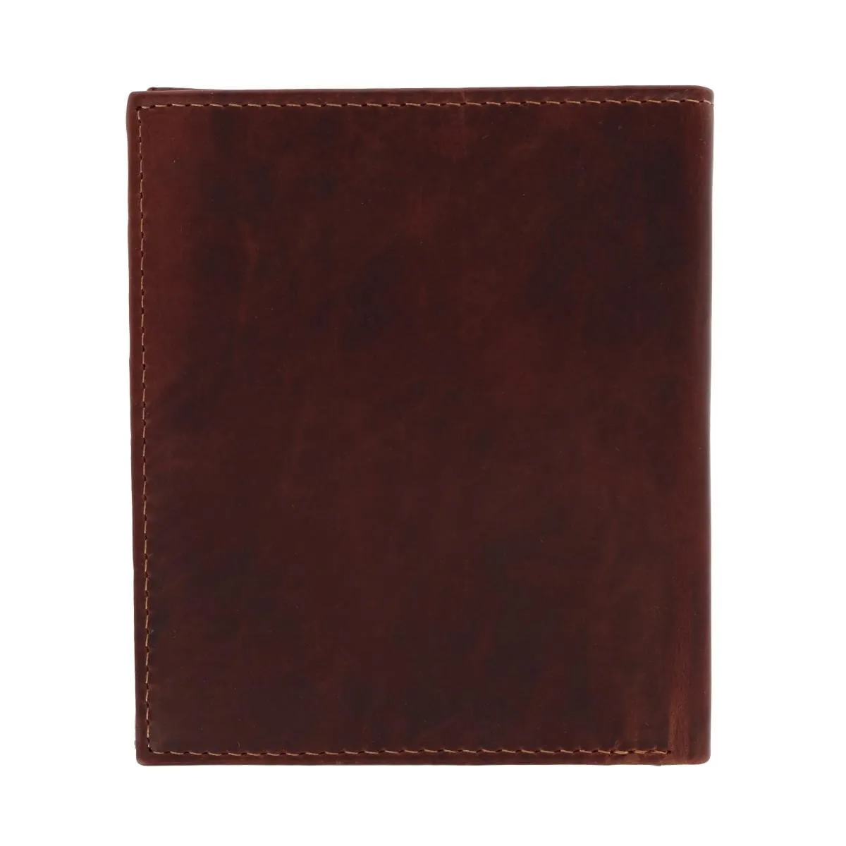 American Bison Men's Oil Pull Up Leather Hipster Wallet