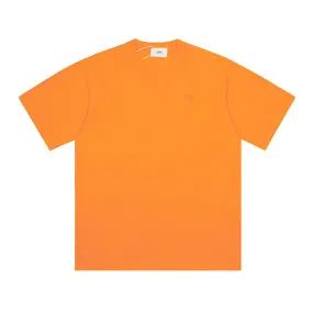 Ami Paris Ami de Coeur Organic Cotton T-Shirt Orange