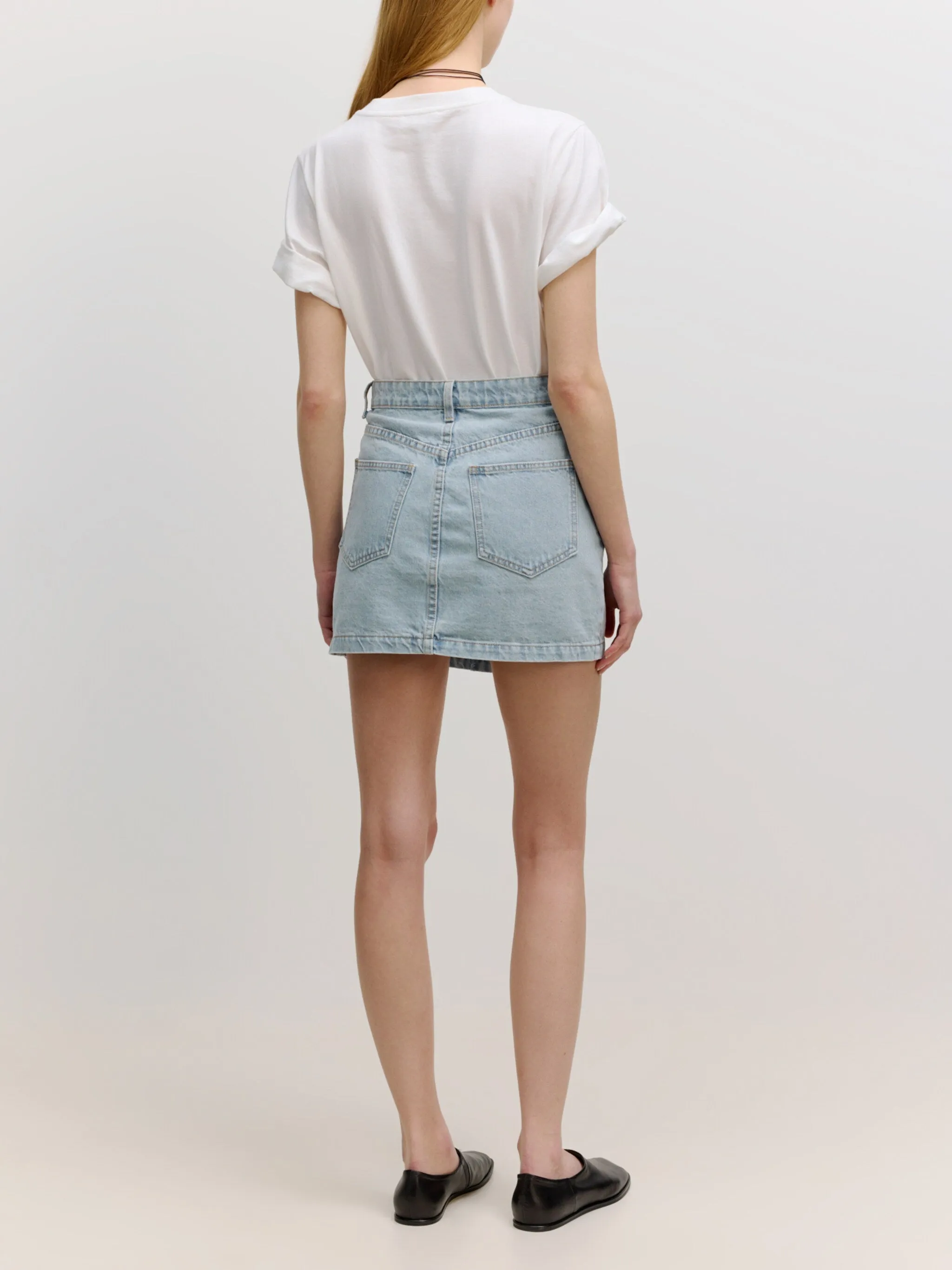 ANDI DENIM WRAP SKIRT