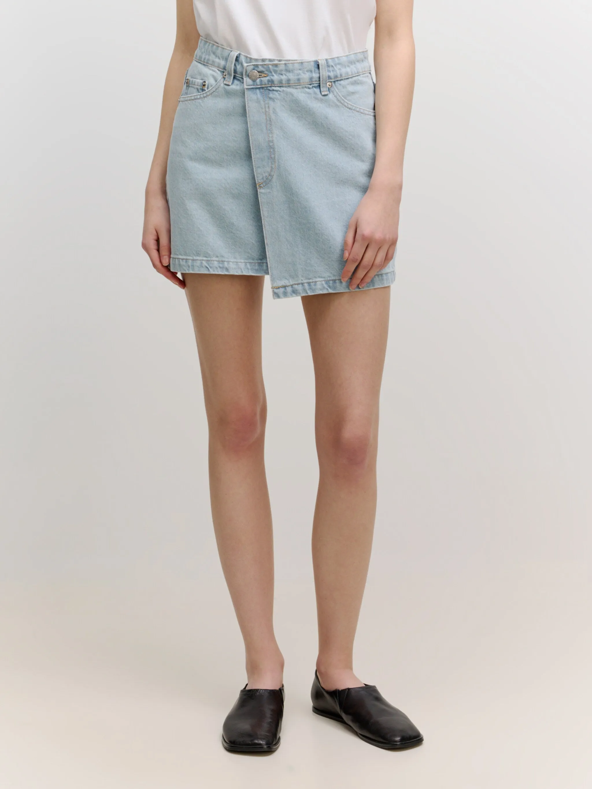 ANDI DENIM WRAP SKIRT