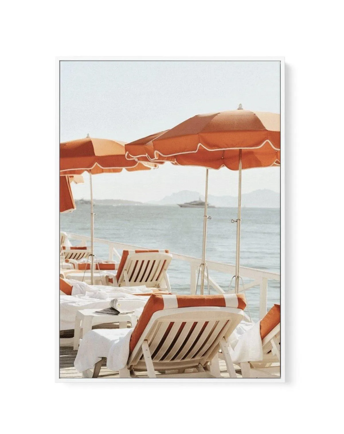 Antibes May I 1972 | Framed Canvas Art Print