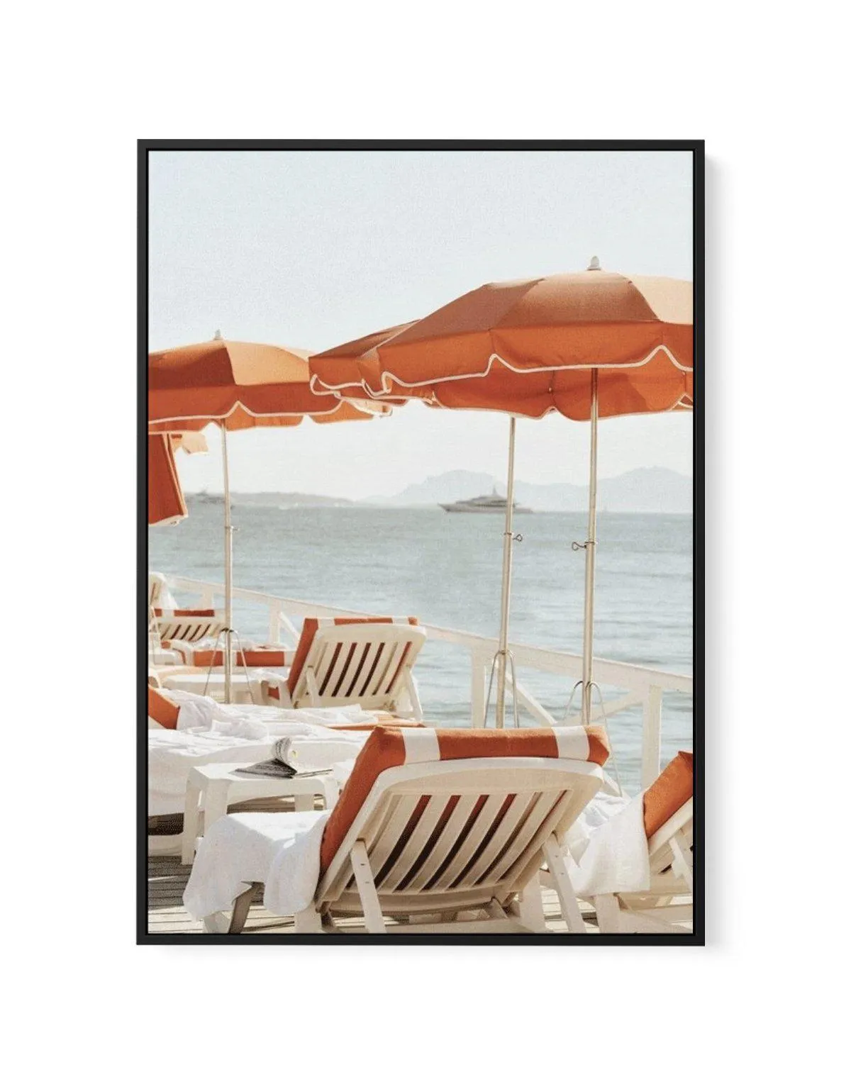 Antibes May I 1972 | Framed Canvas Art Print