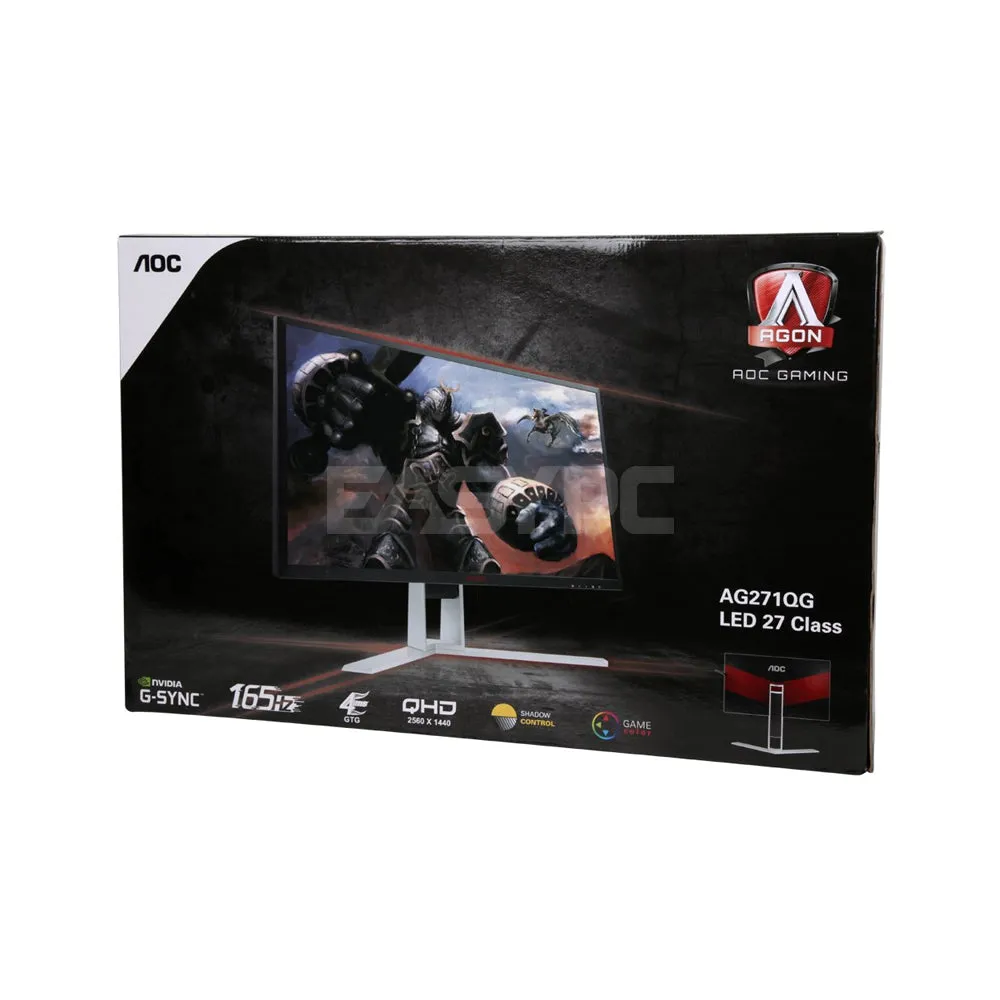 AOC Agon AG271QG 27" 165Hz 2K IPS G-Sync Gaming Monitor