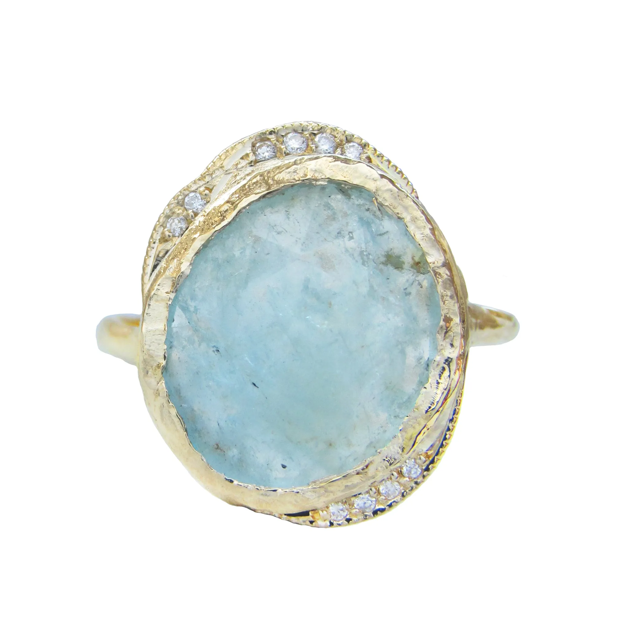 Aquamarine Hidden Cove Ring