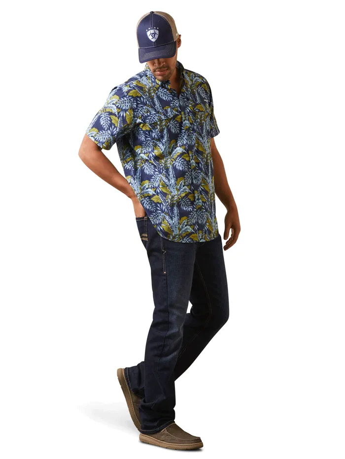 Ariat 10043427 Mens VentTEK Outbound Fitted Shirt Midsummer Night