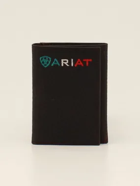 Ariat A35508282 Mens Trifold Wallet Logo Mexico Brown