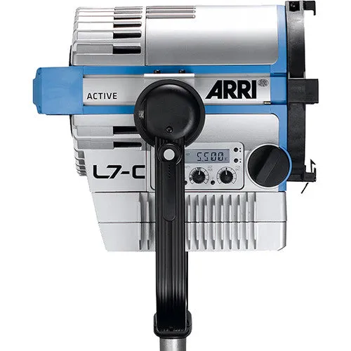 ARRI L7-C LE2 LED Fresnel - Silver/Blue, Manual Mount