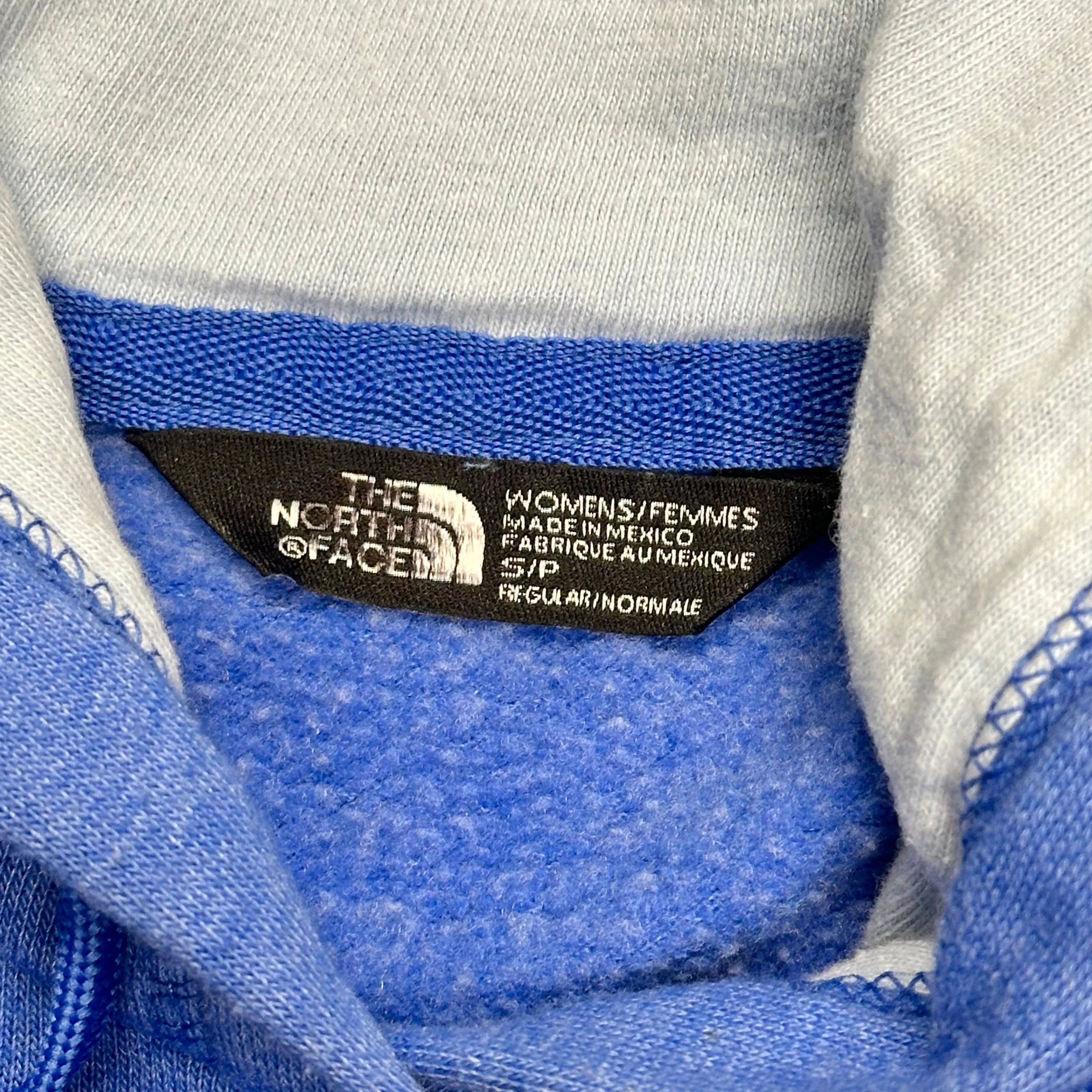 Athletic Sweatshirt Hoodie By North Face In Blue, Size: S