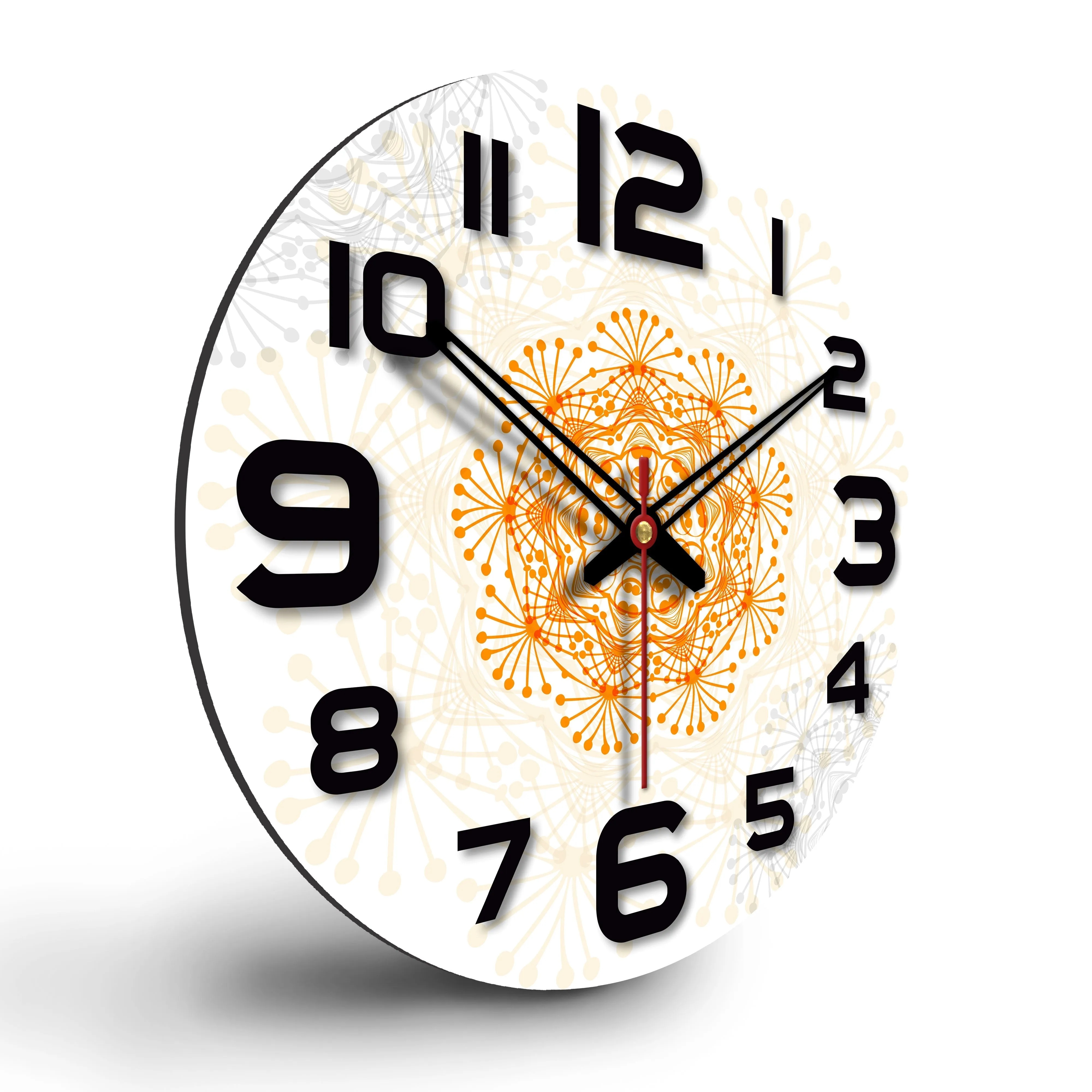 Attractive Pattern Wooden Wall Clock