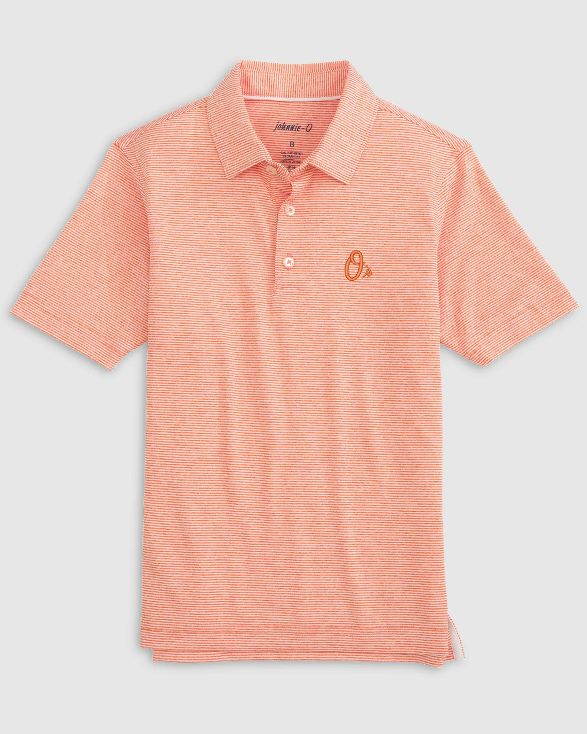 Baltimore Orioles Lyndonn Jr. Striped Jersey Performance Polo