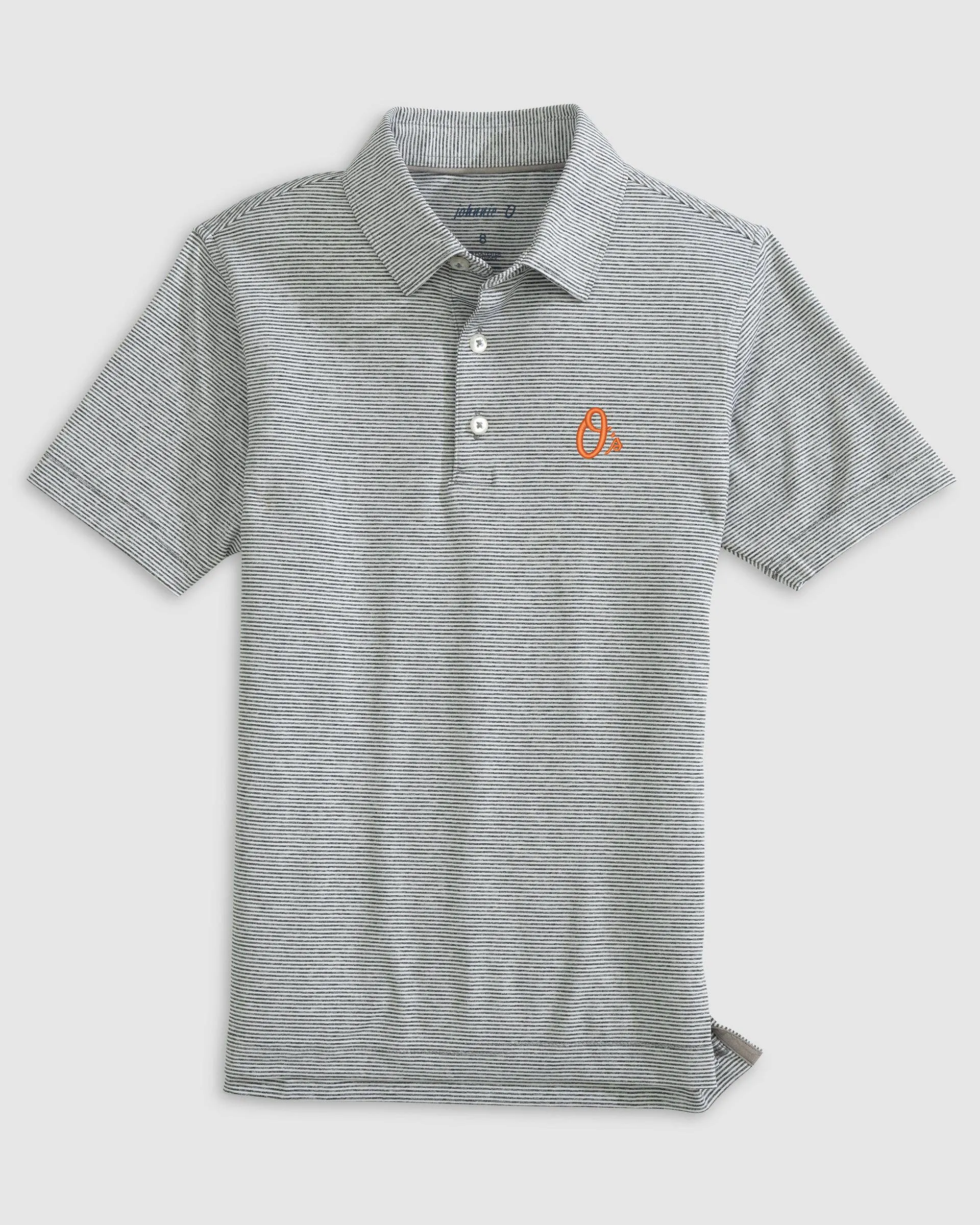 Baltimore Orioles Lyndonn Jr. Striped Jersey Performance Polo