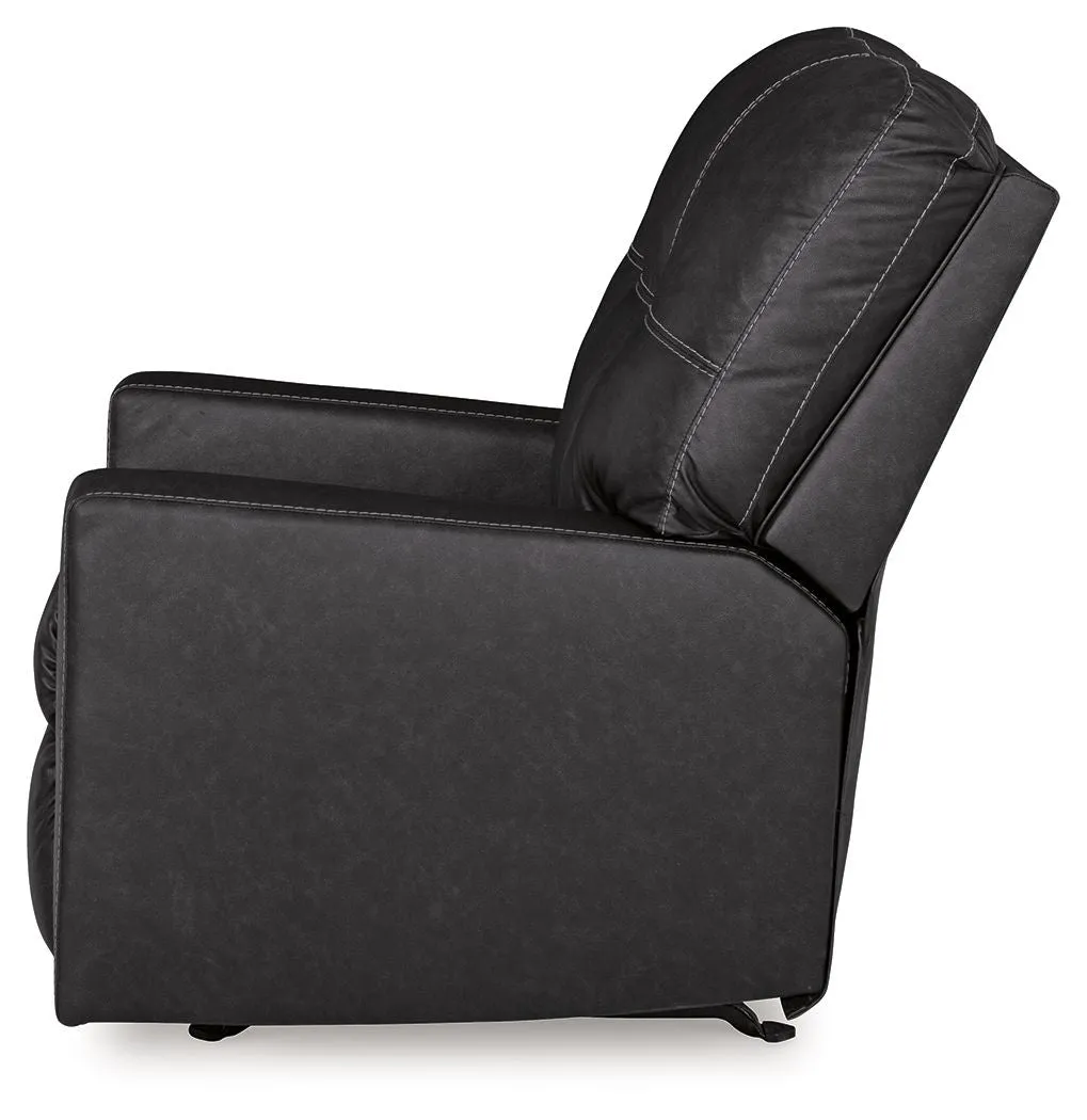 Barlin Mills - Carbon - Rocker Recliner - Faux Leather