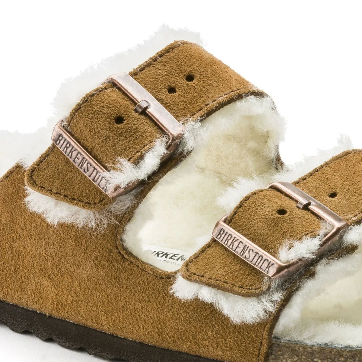 Birkenstock Men's Arizona Shearling Mink Suede