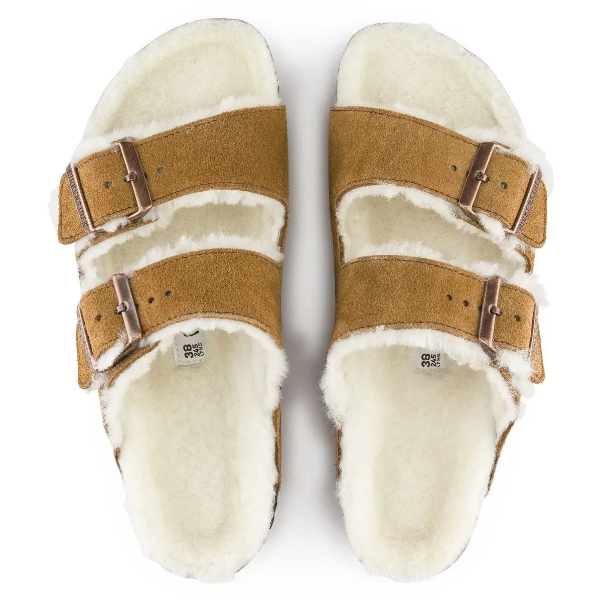 Birkenstock Men's Arizona Shearling Mink Suede