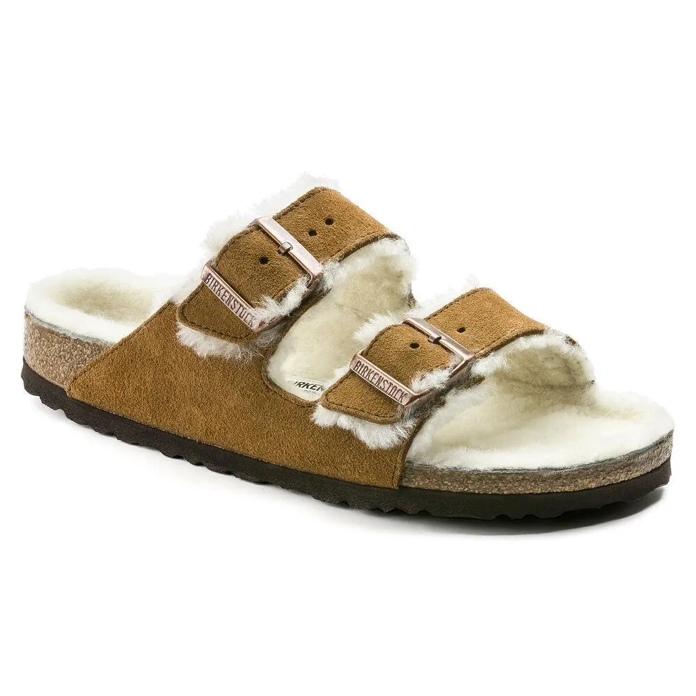 Birkenstock Men's Arizona Shearling Mink Suede