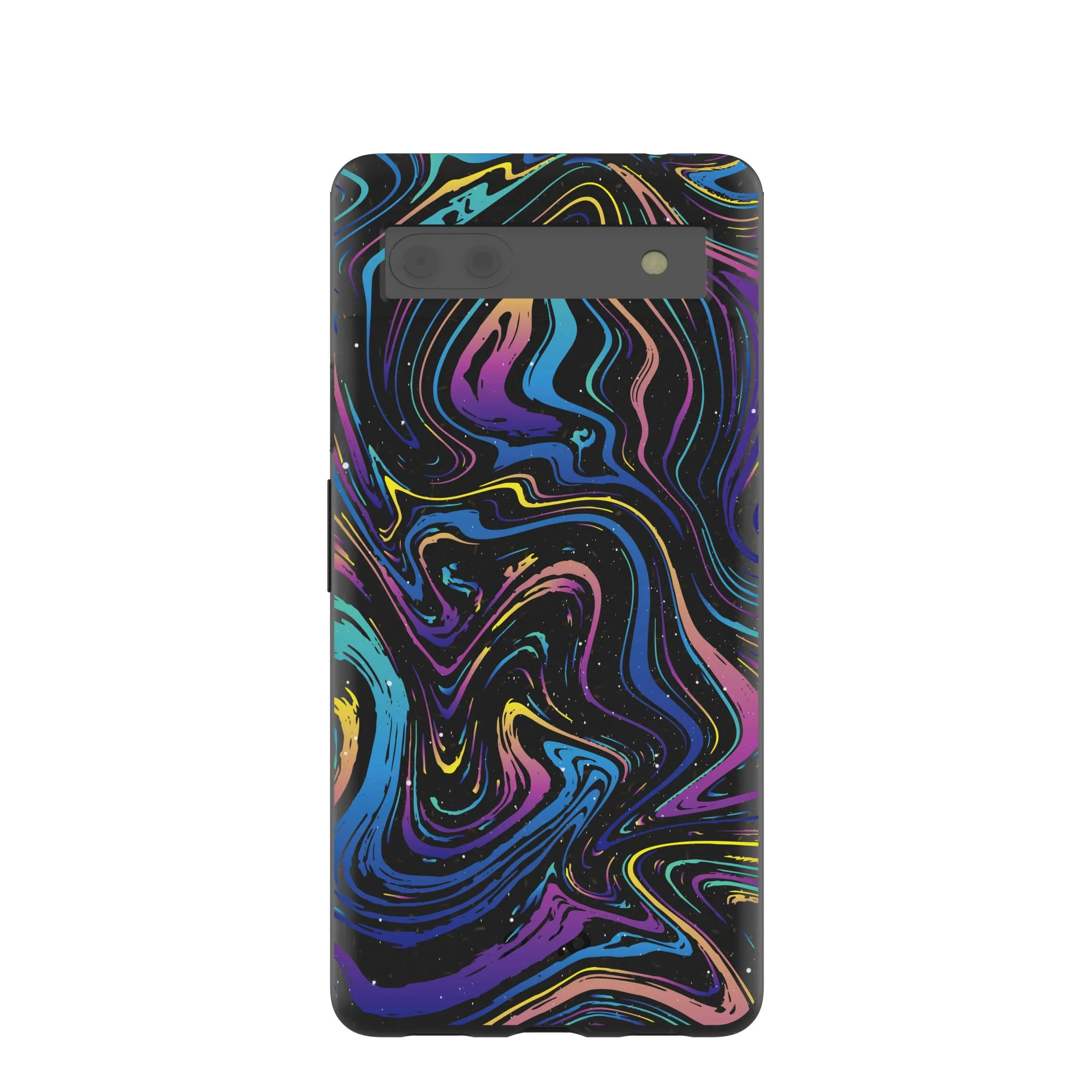 Black Galaxy Swirls Google Pixel 6a Case