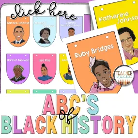 Black History Garland | Printable Teacher Resource | Teacher Noire