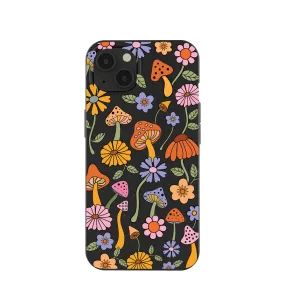 Black Midnight Shrooms iPhone 13 Case