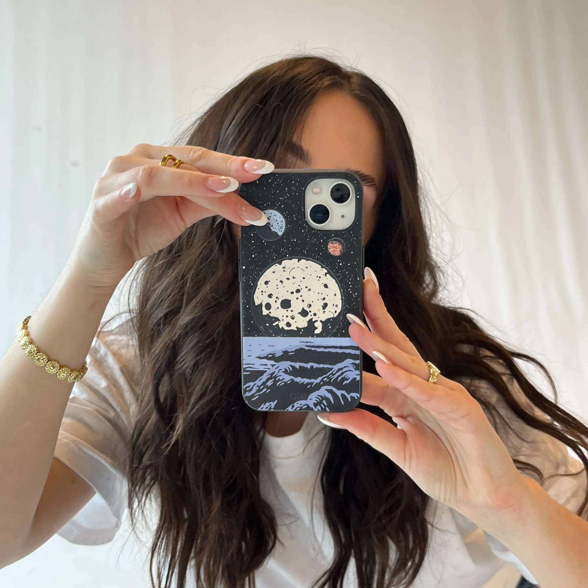 Black Retro Moon Google Pixel 6 Pro Case