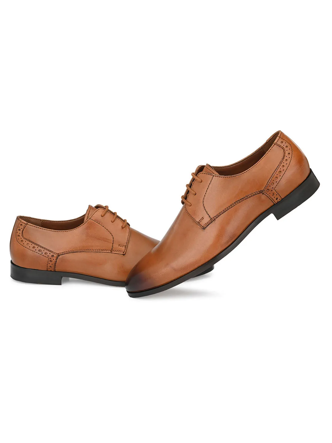 Blake Tan Derby Shoes