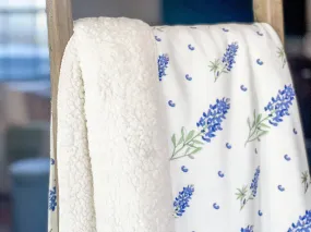 Bluebonnets Plush Throw Blanket 60x80