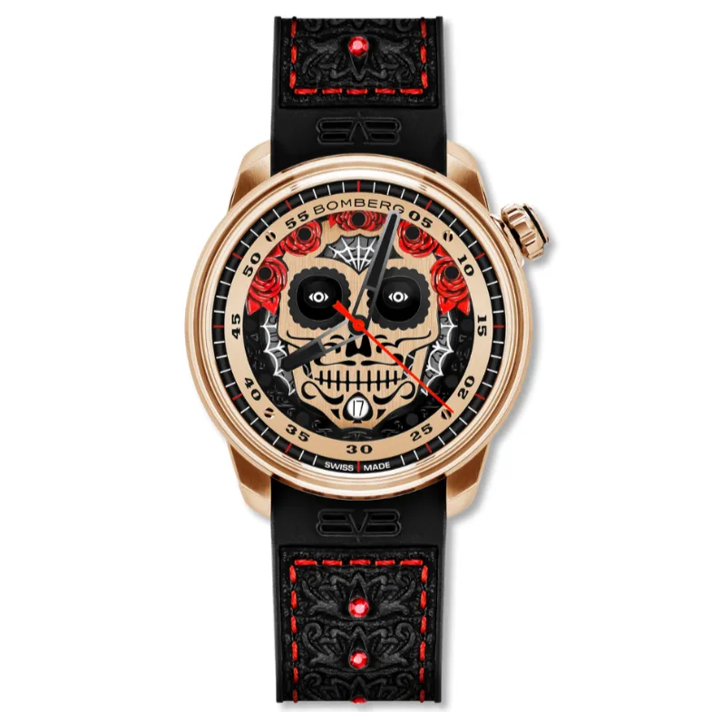 Bomberg Día De Los Muertos Men's Gold CT43APGD.26-3.11