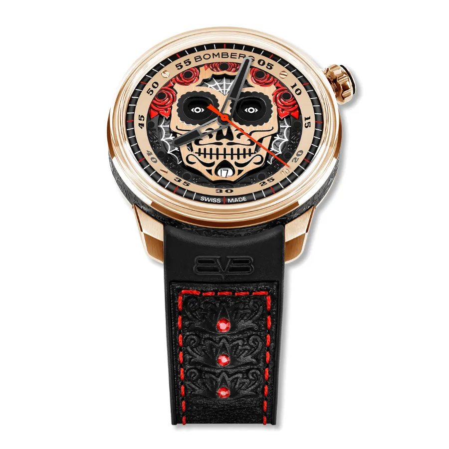 Bomberg Día De Los Muertos Men's Gold CT43APGD.26-3.11