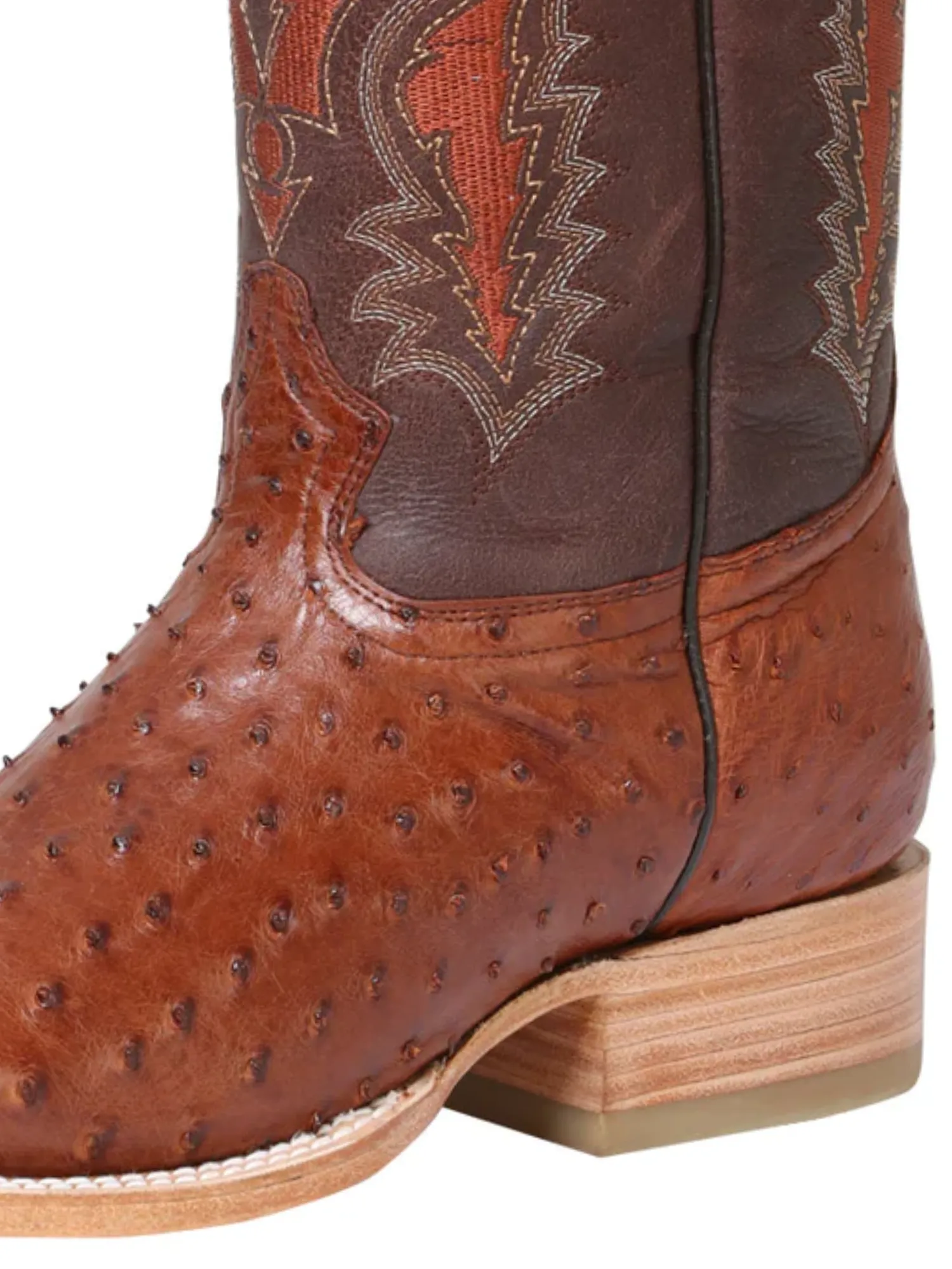 Botas Vaqueras Rodeo Exoticas de Avestruz Original para Hombre '100 Años' - ID: 42770