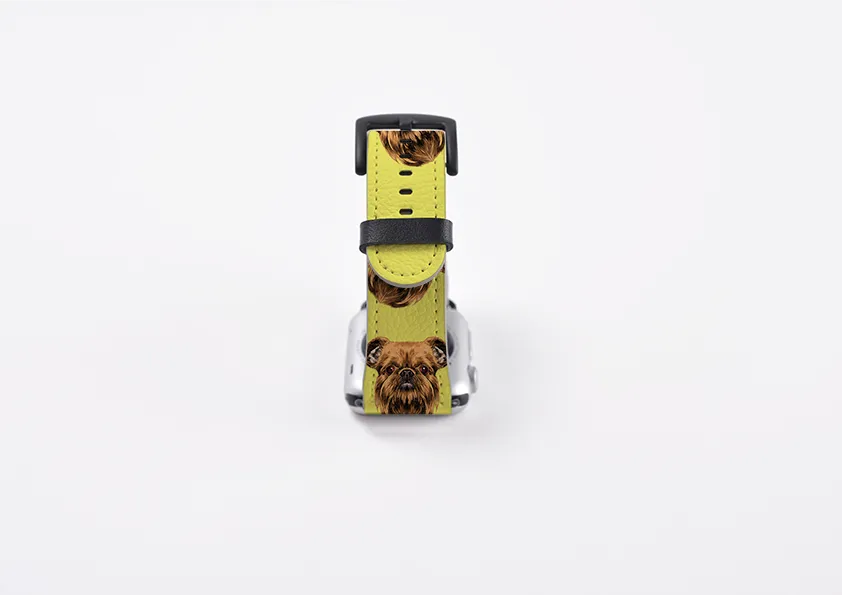 Brussels Griffon Bright Yellow Apple Watch Strap