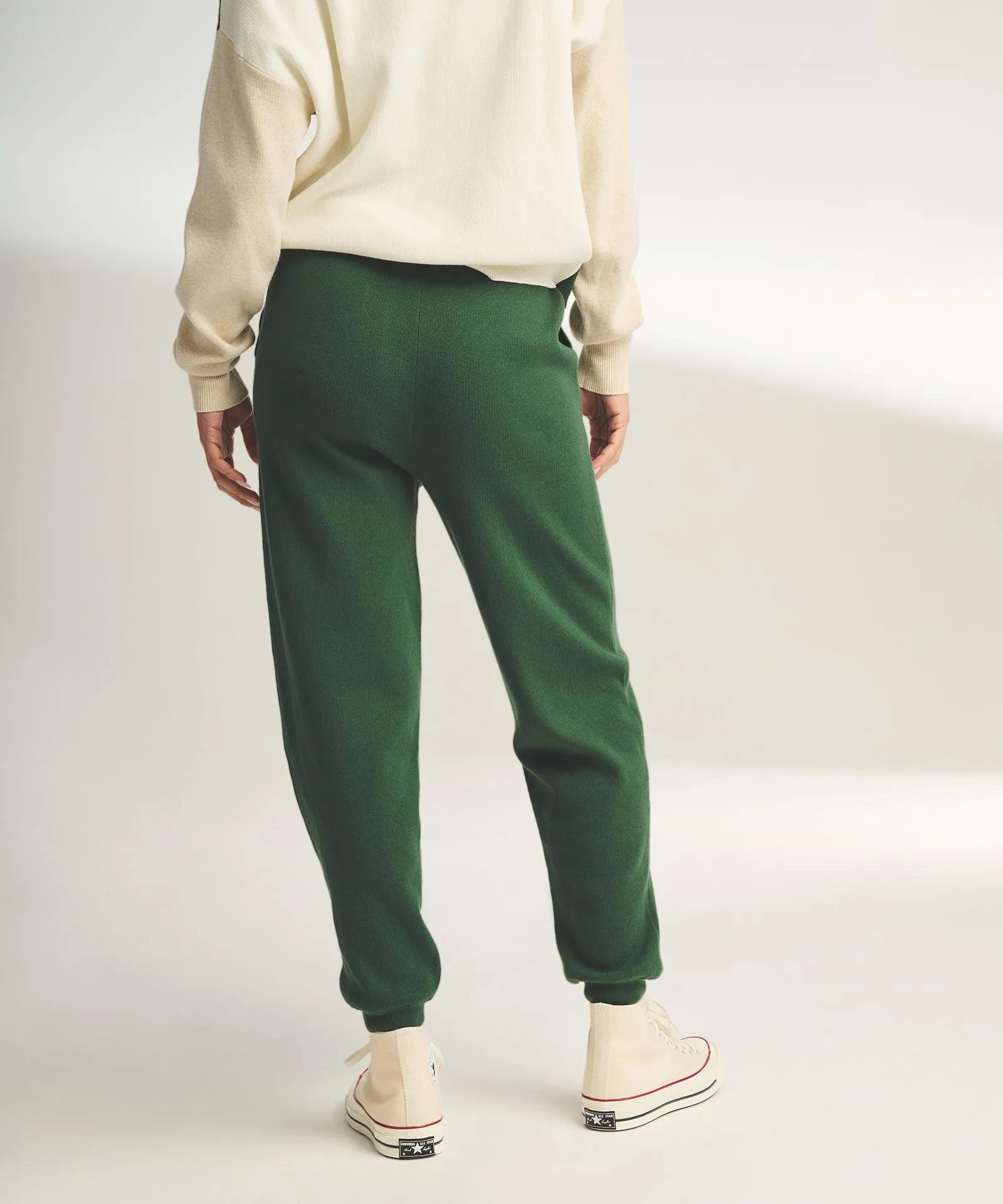 Café Cotton Cashmere Cropped Jogger